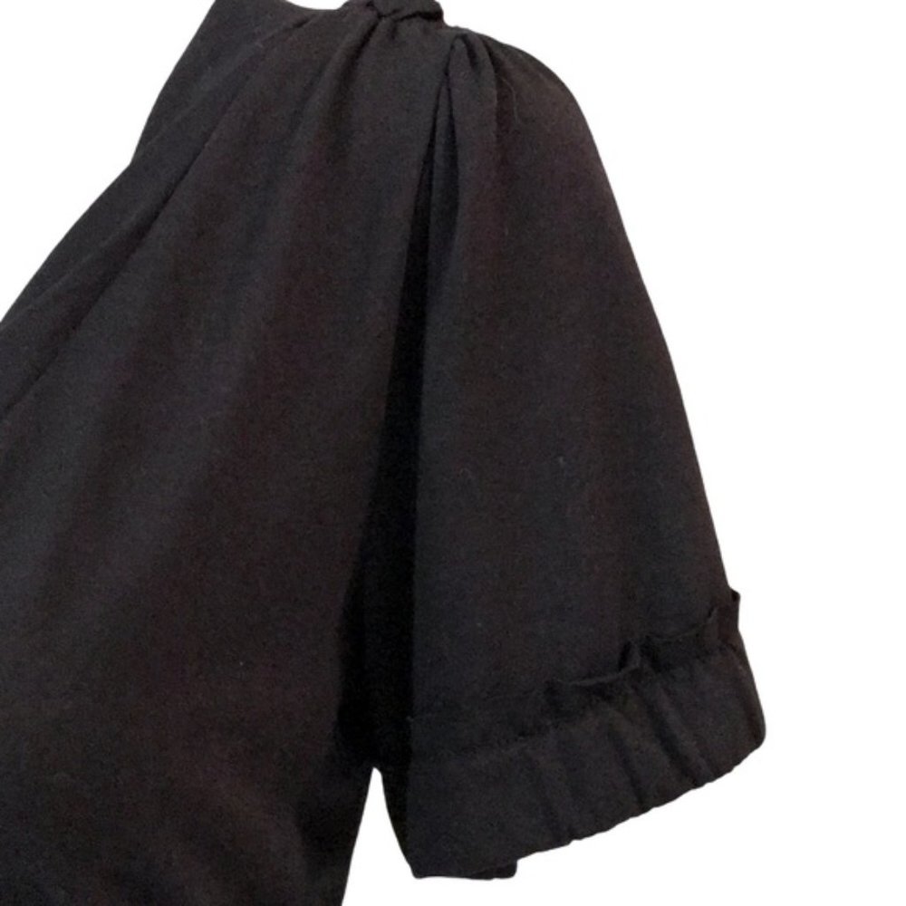 MARC JACOBS Black V-Neck Short Sleeve Blouse - Picture 5 of 9